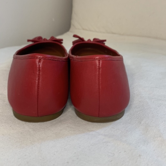 Red Coach Leather Ballet Flat - Picture 3 of 6